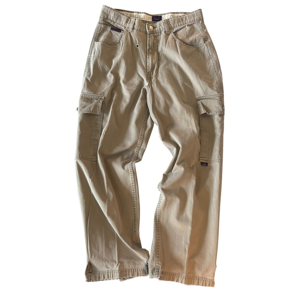Tommy Hilfiger Vintage Cargos. Omens‎ 33 x 30. Cool distressing and back patch.